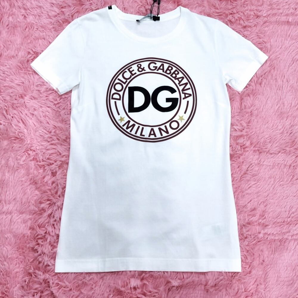 Dolce & Gabbana DG Print Milano T-shirt White sz 40(S)